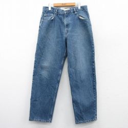 W34★古着 アリゾナジーンズ ジーンズ メンズ 00年代 00s コットン 紺 ネイビー デニム 25mar18 中古 ボトムス ジーパン Gパン ロング パンツ
