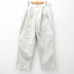 W34★古着 ドッカーズ パンツ メンズ コットン 薄ベージュ カーキ 25mar18 中古 ボトムス ロング