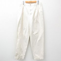 W32★古着 ノーティカ NAUTICA ブランド パンツ メンズ 90年代 90s コットン 生成り 25mar18 中古 ボトムス ロング