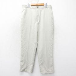 W36★古着 トミーヒルフィガー TOMMY HILFIGER ブランド パンツ メンズ ベージュ カーキ 25mar18 中古 ボトムス ロング