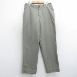 【20%OFF】W35★古着 セントジョンズベイ パンツ メンズ コットン ベージュ カーキ 25mar18 中古 ボトムス ロング
