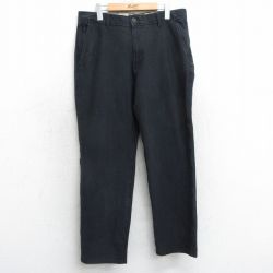 W35★古着 ドッカーズ パンツ メンズ 黒 ブラック 25mar18 中古 ボトムス ロング