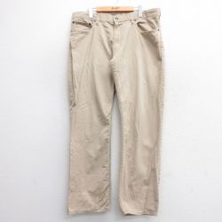 【20%OFF】W36★古着 ラルフローレン Ralph Lauren ブランド パンツ メンズ コットン ベージュ カーキ 25mar19 中古 ボトムス ロング