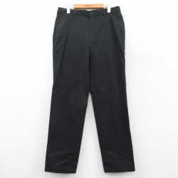 W33★古着 ブルックスブラザーズ BROOKS BROTHERS ブランド パンツ メンズ コットン 黒 ブラック 25mar19 中古 ボトムス ロング