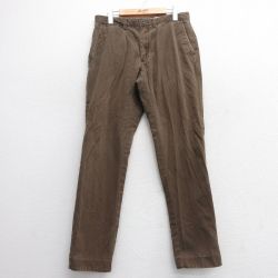 W32★古着 ラルフローレン Ralph Lauren ブランド パンツ メンズ 90年代 90s コットン 茶 ブラウン 25mar21 中古 ボトムス ロング