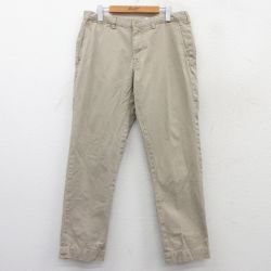W34★古着 ラルフローレン Ralph Lauren ブランド パンツ メンズ コットン ベージュ カーキ 25mar21 中古 ボトムス ロング
