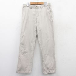 【50%OFF】W33★古着 ラルフローレン Ralph Lauren ブランド パンツ メンズ 90年代 90s コットン 薄ベージュ カーキ 25mar21 中古 ボトムス ロング