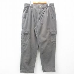 W35★古着 コロンビア COLUMBIA カーゴ パンツ メンズ ダック地 コットン グレー 25mar21 中古 ボトムス ロング