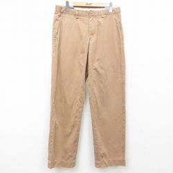 W32★古着 ラルフローレン Ralph Lauren ブランド パンツ メンズ 90年代 90s コットン ベージュ カーキ 25mar22 中古 ボトムス ロング