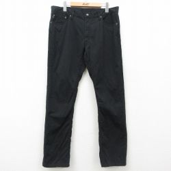 W35★古着 ラルフローレン Ralph Lauren ブランド パンツ メンズ 90年代 90s 黒 ブラック 25mar22 中古 ボトムス ロング