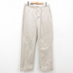 W31★古着 ラルフローレン Ralph Lauren ブランド チノ パンツ チノパン メンズ 90年代 90s コットン 薄ベージュ カーキ 25mar22 中古 ボトムス ロング