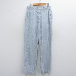 W31★古着 ラルフローレン Ralph Lauren ブランド パンツ メンズ 90年代 90s シアサッカー コットン 白他 ホワイト ストライプ 【spe】 25mar22 中古 ボトムス ロング