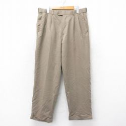 W35★古着 パンツ メンズ ベージュ カーキ 25mar24 中古 ボトムス ロング