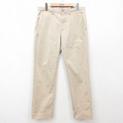 【50%OFF】W32★古着 ラルフローレン Ralph Lauren ブランド パンツ メンズ ベージュ カーキ 25mar24 中古 ボトムス ロング