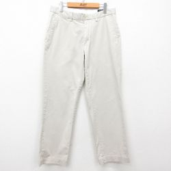 【50%OFF】W32★古着 ラルフローレン Ralph Lauren ブランド パンツ メンズ 薄ベージュ カーキ 25mar24 中古 ボトムス ロング