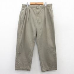 W36★古着 ラルフローレン Ralph Lauren ブランド チノ パンツ チノパン メンズ 90年代 90s ANDREW コットン 緑系 グリーン 25mar25 中古 ボトムス ロング