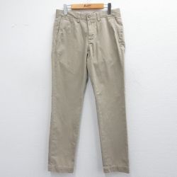 W30★古着 ラルフローレン Ralph Lauren ブランド パンツ メンズ コットン ベージュ カーキ 25mar26 中古 ボトムス ロング
