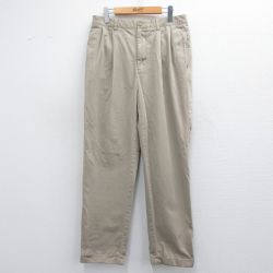 W32★古着 ラルフローレン Ralph Lauren ブランド チノ パンツ チノパン メンズ 90年代 90s HAMMOND コットン ベージュ カーキ 【spe】 25mar26 中古 ボトムス ロング