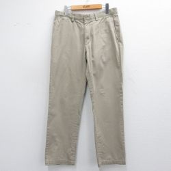 W32★古着 ラルフローレン Ralph Lauren ブランド チノ パンツ チノパン メンズ コットン ベージュ カーキ 25mar26 中古 ボトムス ロング