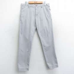 W32★古着 ラルフローレン Ralph Lauren ブランド チノ パンツ チノパン メンズ グレー 25mar26 中古 ボトムス ロング