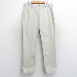 W34★古着 ラルフローレン Ralph Lauren ブランド チノ パンツ チノパン メンズ 薄ベージュ カーキ 25mar26 中古 ボトムス ロング