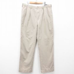 W36★古着 ラルフローレン Ralph Lauren ブランド パンツ メンズ コットン ベージュ カーキ 25mar27 中古 ボトムス ロング