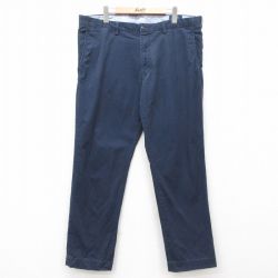 W40★古着 ラルフローレン Ralph Lauren ブランド パンツ メンズ 大きいサイズ 紺 ネイビー 25mar27 中古 ボトムス ロング