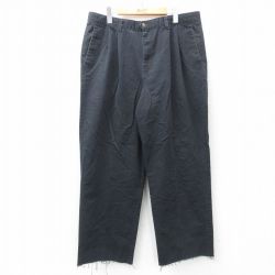 【50%OFF】W37★古着 ドッカーズ パンツ メンズ 00年代 00s コットン 黒 ブラック 25mar27 中古 ボトムス ロング
