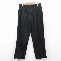 【50%OFF】W33★古着 ドッカーズ パンツ メンズ 黒 ブラック 25mar27 中古 ボトムス ロング