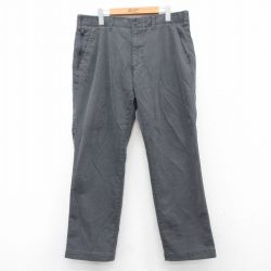 W35★古着 エディーバウアー パンツ メンズ 濃グレー 25mar27 中古 ボトムス ロング