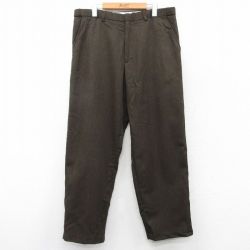 【20%OFF】W36★古着 ピューリタン スラックス パンツ メンズ 00年代 00s こげ茶 ブラウン 25mar27 中古 ボトムス ロング