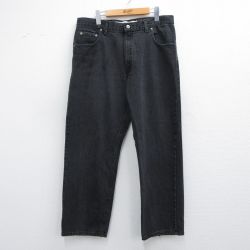 W35★古着 アリゾナジーンズ ジーンズ メンズ 00年代 00s コットン 黒 ブラック デニム 25mar29 中古 ボトムス ジーパン Gパン ロング パンツ