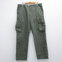 W37★古着 ドッカーズ カーゴ パンツ メンズ 薄緑 グリーン 25mar29 中古 ボトムス ロング