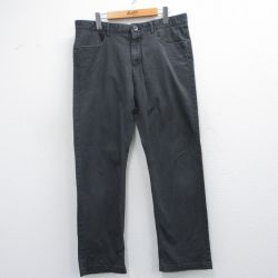 W35★古着 カルバンクライン Calvin Klein ブランド パンツ メンズ 濃グレー 25mar29 中古 ボトムス ロング