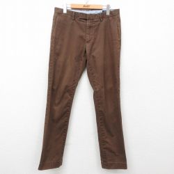 W32★古着 ラルフローレン Ralph Lauren ブランド パンツ メンズ 茶 ブラウン 25mar28 中古 ボトムス ロング