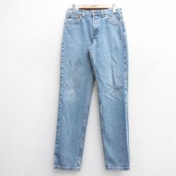 W30★古着 リーバイス Levis 512 ジーンズ メンズ 90年代 90s テーパード コットン USA製 紺 ネイビー デニム 【spe】 25mar28 中古 ボトムス ジーパン Gパン ロング パンツ