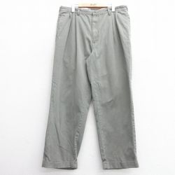 W38★古着 ラルフローレン Ralph Lauren ブランド チノ パンツ チノパン メンズ 90年代 90s HAMMOND コットン グレー系 25mar28 中古 ボトムス ロング