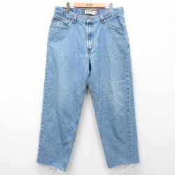 W36★古着 リーバイス Levis 560 ジーンズ メンズ コットン 紺 ネイビー デニム 25mar28 中古 ボトムス ジーパン Gパン ロング パンツ