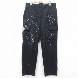 W36★古着 レッドキャップ ワーク カーゴ パンツ メンズ 黒 ブラック 25mar28 中古 ボトムス ロング