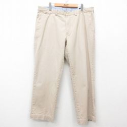 W40★古着 ラルフローレン Ralph Lauren ブランド パンツ メンズ 大きいサイズ ベージュ カーキ 25mar28 中古 ボトムス ロング