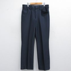 【50%OFF】W36★古着 スラックス パンツ メンズ 80年代 80s USA製 タロン 紺 ネイビー 25mar29 中古 ボトムス ロング