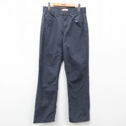 W32★古着 パンツ メンズ 濃グレー 25mar29 中古 ボトムス ロング