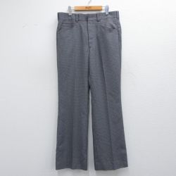 【50%OFF】W36★古着 リーバイス Levis スラックス パンツ メンズ 80年代 80s パナテラ グレー他 チェック 25mar29 中古 ボトムス ロング