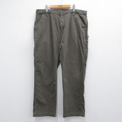 W40★古着 カーハート Carhartt ペインター パンツ メンズ ダック地 大きいサイズ 濃緑 グリーン 25mar29 中古 ボトムス ロング