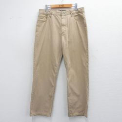 【50%OFF】W35★古着 トミーヒルフィガー TOMMY HILFIGER ブランド パンツ メンズ コットン ベージュ カーキ 25mar29 中古 ボトムス ロング