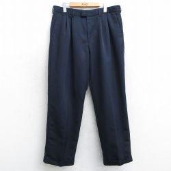 W35★古着 ドッカーズ スラックス パンツ メンズ 紺 ネイビー 25mar29 中古 ボトムス ロング