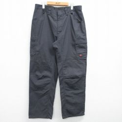 W35★古着 レッドキャップ ワーク カーゴ パンツ メンズ ダブルニー グレー 25apr02 中古 ボトムス ロング