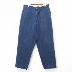 W33★古着 トミーヒルフィガー TOMMY HILFIGER ブランド チノ パンツ チノパン メンズ 90年代 90s コットン 紺 ネイビー 25apr01 中古 ボトムス ロング