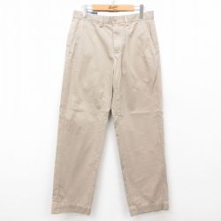 W29★古着 ラルフローレン Ralph Lauren ブランド チノ パンツ チノパン メンズ 90年代 90s コットン 濃ベージュ カーキ 25apr01 中古 ボトムス ロング