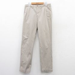 W32★古着 ラルフローレン Ralph Lauren ブランド チノ パンツ チノパン メンズ ワンポイントロゴ ベージュ カーキ 25apr01 中古 ボトムス ロング